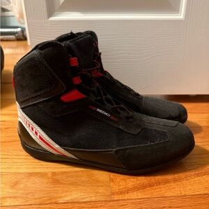 Sedici Black and Red Men's Athletic Shoes